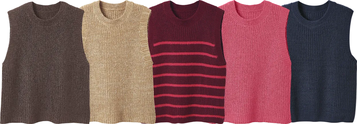 Pull col rond sans manches - Blog Blancheporte