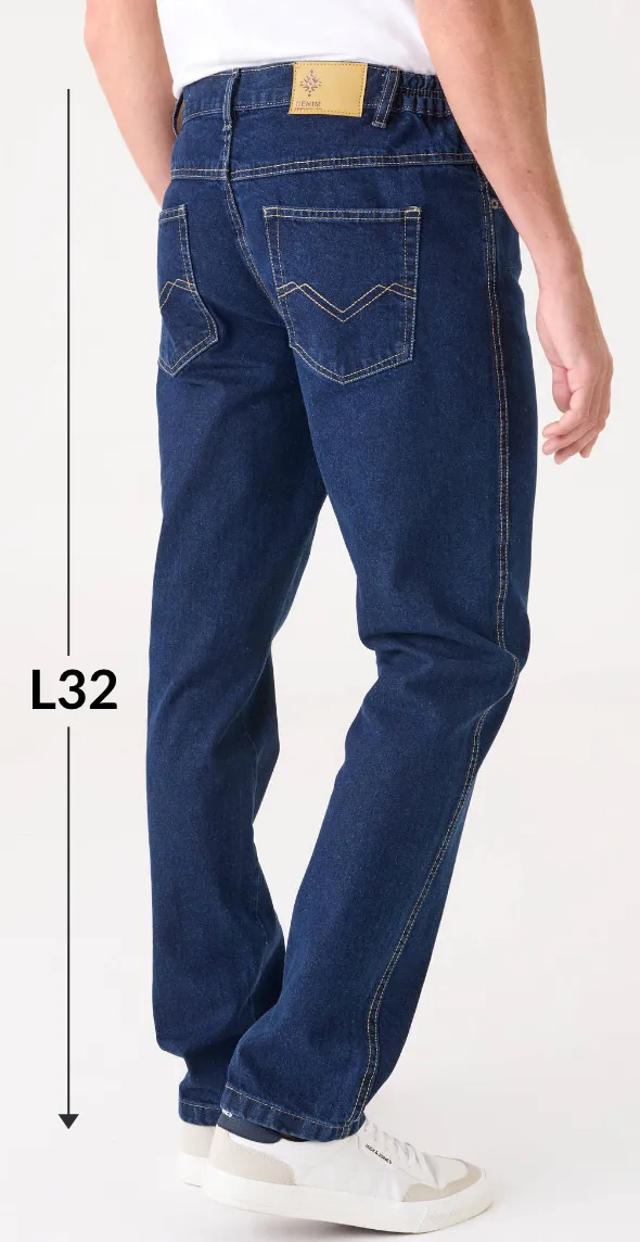 Jean droit basique 100% coton - L32 - Blog Blancheporte