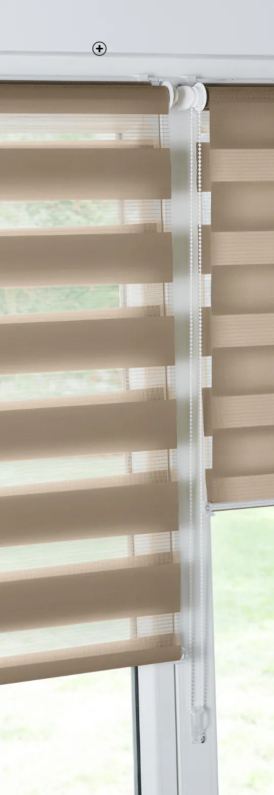 Dag-nachtstore om te klemmen zonder boren, polyester, kleur taupe - Blog Blancheporte