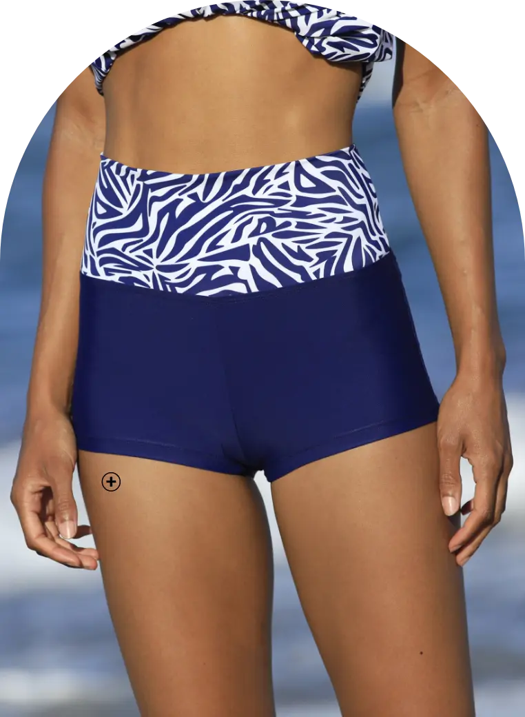 Verstelbare zwemshort met zebraprint voor dames - Blancheporte Blog