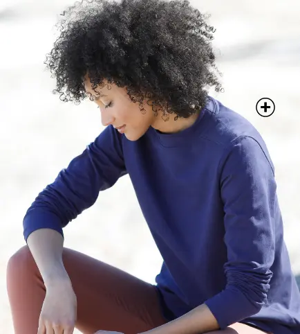 T-shirt molleton anti-froid avec col montant, chaleur et style pour les journées fraîches | Blancheporte