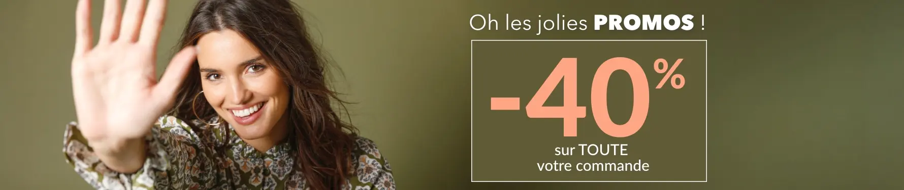 -40% sur toute votre commande dès 2 articles achetés avec le code 600003