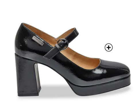 Babies à talon vernis noir Demmy, élégantes et parfaites avec un pantalon large | Blancheporte