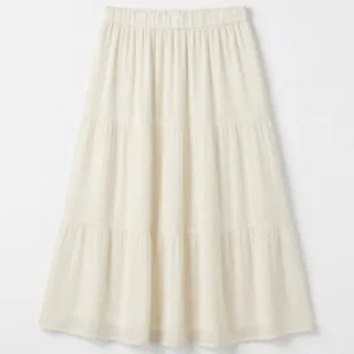 Lange effen onderrok in ecru, zijsplit, crêpe viscose met katoenen voering in ecru - Blancheporte Blog