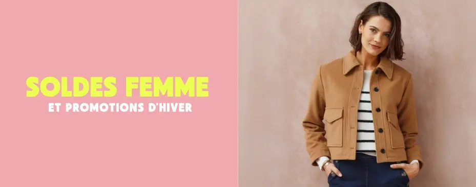 Profitez des soldes femme jusqu'à -70%