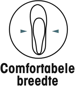 Comfortabele
            breedte