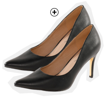 Pumps voor dames in zwart leer, goedkoop | Blancheporte