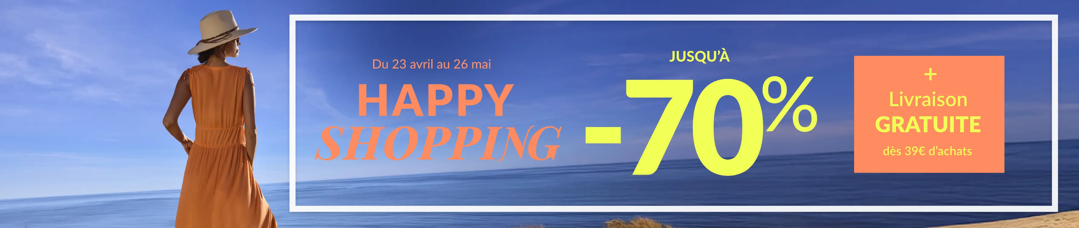 Happy Shopping : profitez de réductions jusqu'à -70% sur le site Blancheporte + livraison gratuite dès 39€ d'achats !