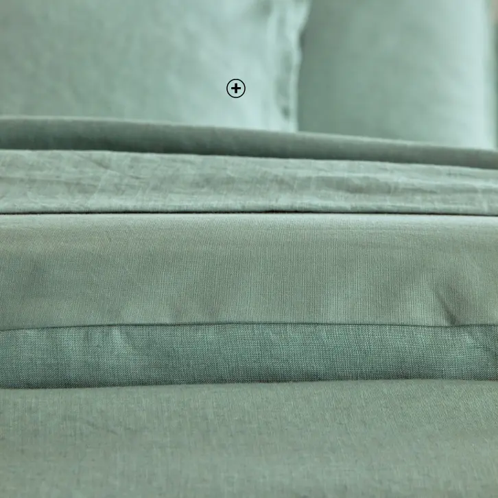 Linge de lit uni biface lin lavé et coton lavé, parfait pour un sommeil frais | Blancheporte
