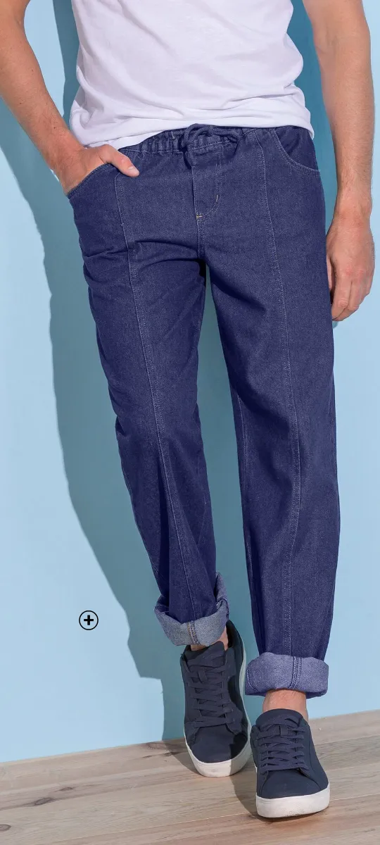 Jean en denim léger pour homme avec taille élastiquée, style et confort pas cher | Blancheporte
