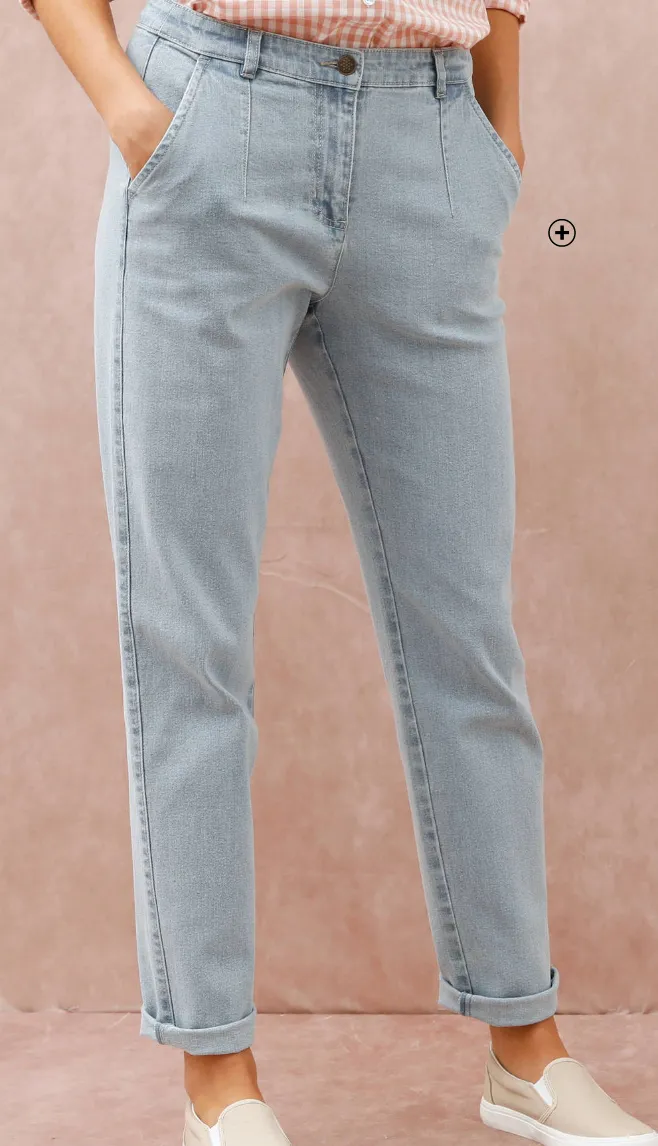 Stretchjeans in 'mom' model, hoge taille - Blancheporte