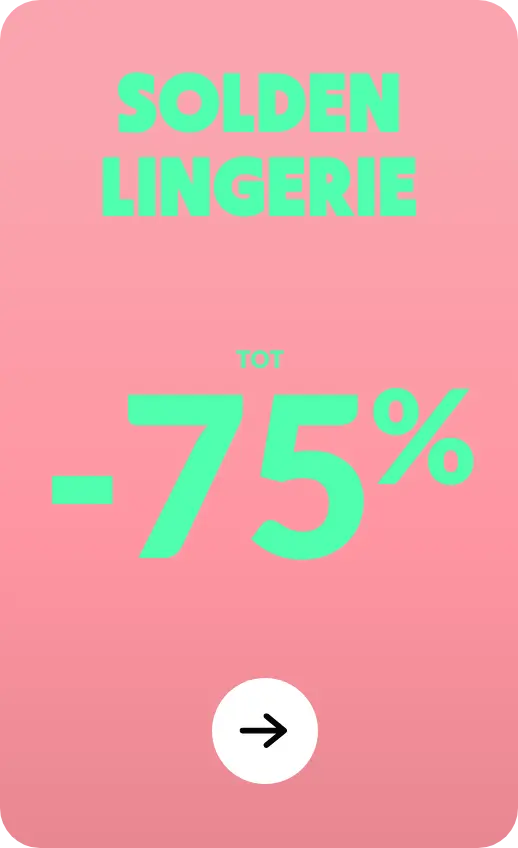 Lingerie-uitverkoop tot 75% korting