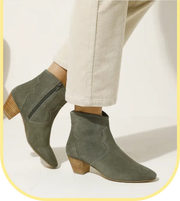 Westernboots in leer voor dames, trendy model voor een uitgesproken stijl tijdens de solden | Blancheporte
