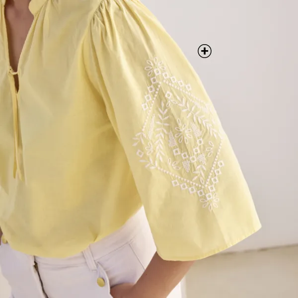 Blouse ample jaune - Blog Blancheporte