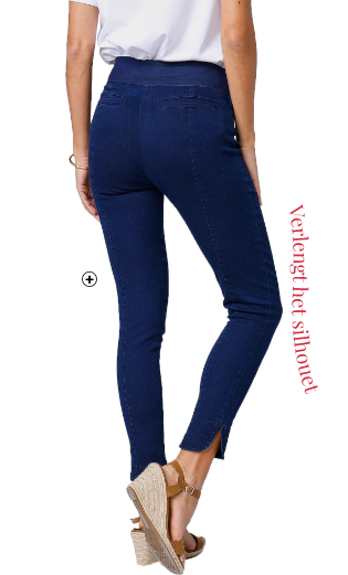 Jegging femme 7/8ème fuselée ultra stretch bleu brut pas cher | Blancheporte