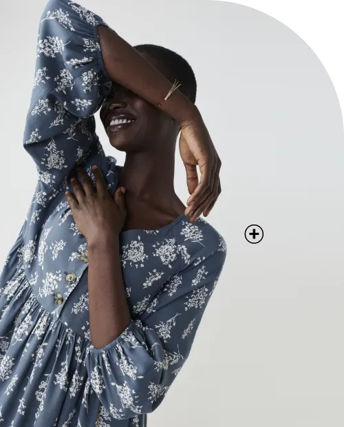 Robe longue boutonnée, imprimée, allure bohème comme on l'aime | Blancheporte