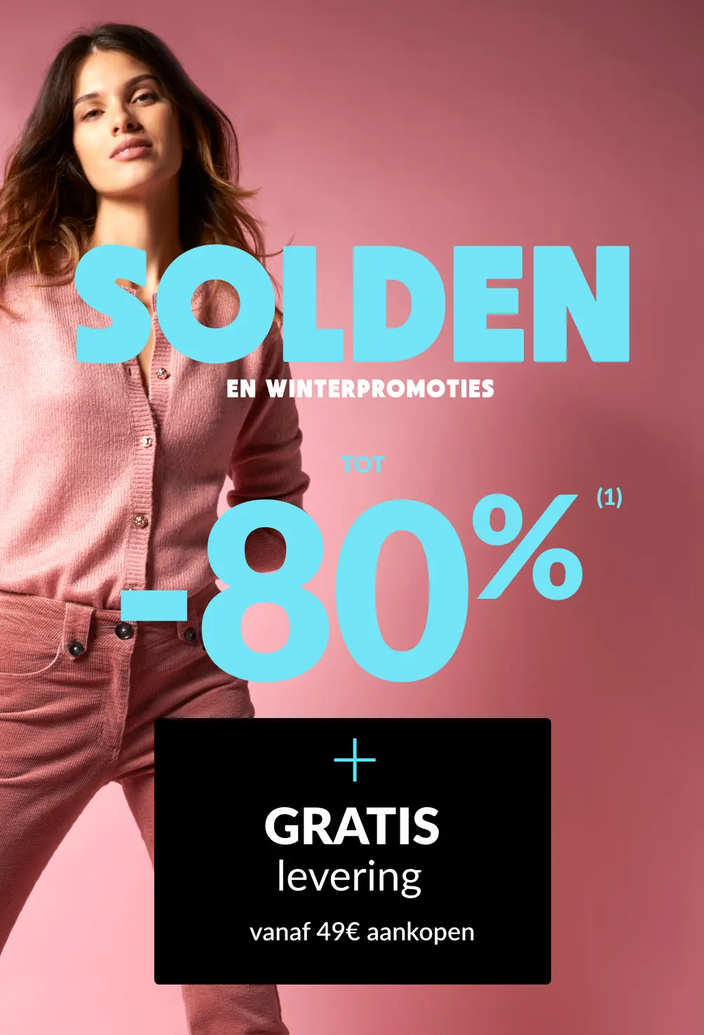 Wintersale en aanbiedingen tot 80% korting op de website en gratis verzending bij aankopen vanaf € 49!