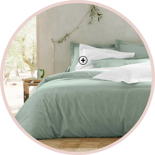 Effen hoeslaken van polyester-katoen Colombine, onderhoudsvriendelijk en zeer duurzaam – Blog Blancheporte