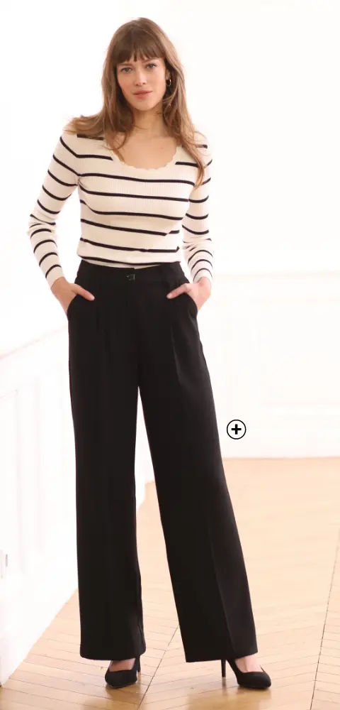 Pantalon large fluide pour femme, une option légère et élégante pour toutes les occasions | Blancheporte