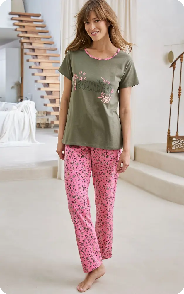 Kies uw pyjama op maat met de mix&match pyjama voor dames