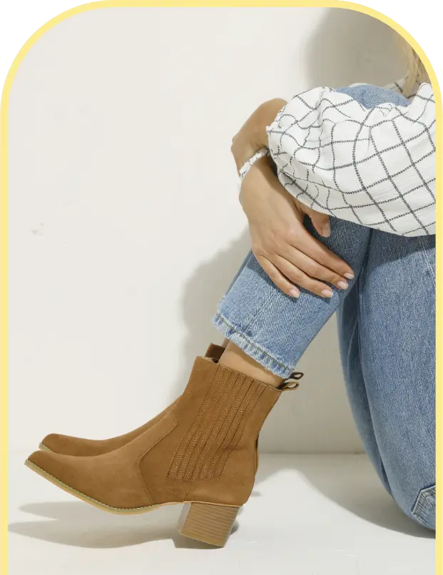 Westernboots in leer voor dames, trendy stijl om te scoren tijdens de solden | Blancheporte