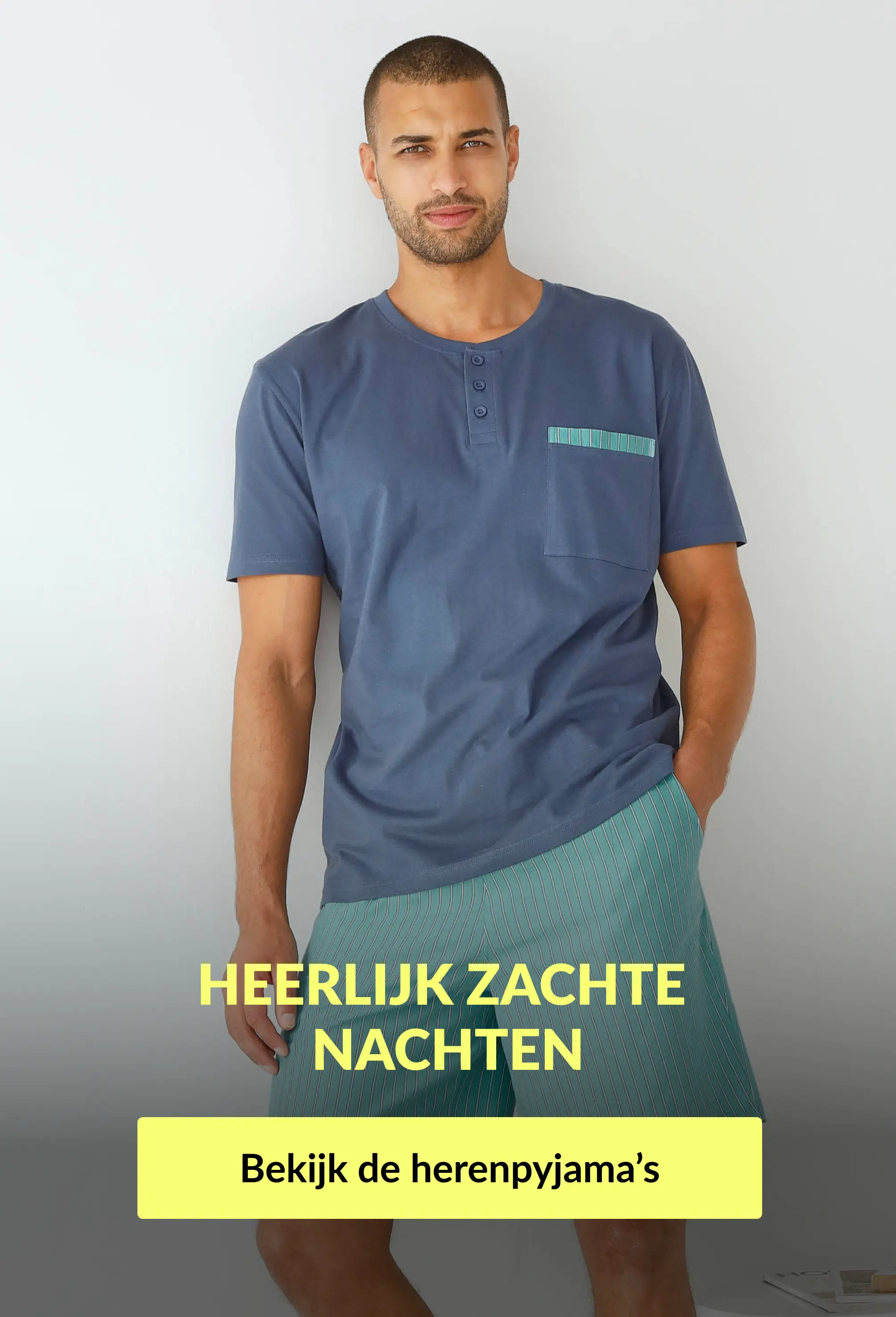 Ontdek een selectie herenpyjama’s voor zachte nachten bij Blancheporte!