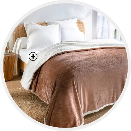 Couverture double face polaire et sherpa, moelleuse et ultra chaude pour un maximum de confort et de douceur | Blancheporte