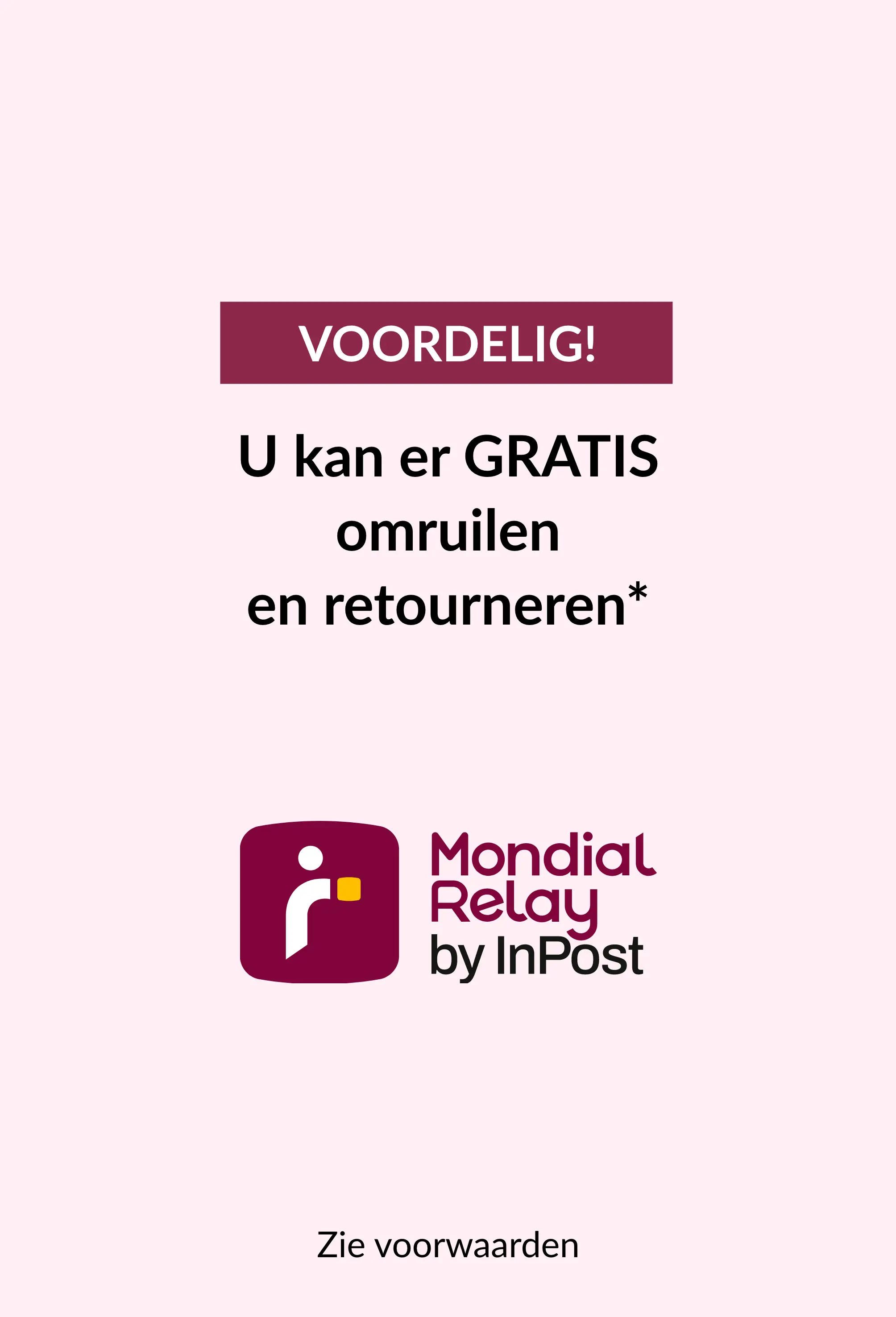 Profiteer van gratis omruilingen en retourzendingen met Mondial Relay op Blancheporte.be