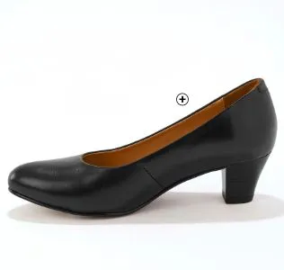 Pumps voor dames Pumps voor dames in glad zwart leer, goedkoop | Blancheporte
