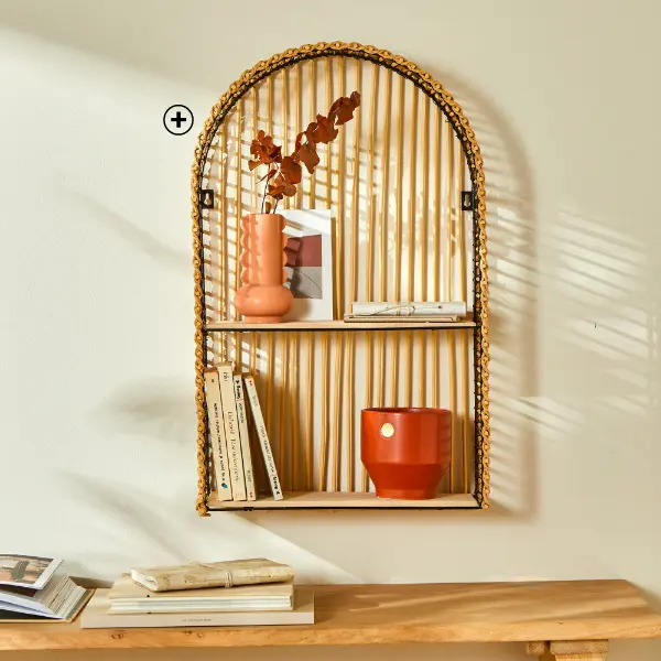 Étagère déco style vintage, parfaite pour un intérieur chaleureux et tendance hiver 2024 | Blancheporte