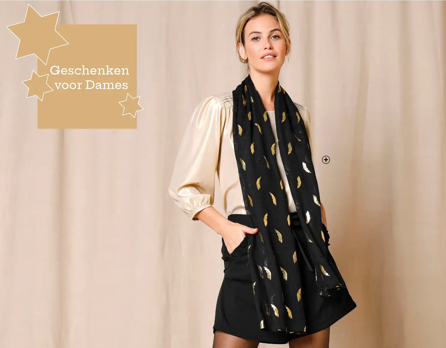 Elegante sjaal met pluimmotief, perfect damesaccessoire als geschenk | Blancheporte