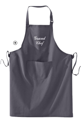 Tablier de cuisine personnablisable gris pas cher | Blancheporte