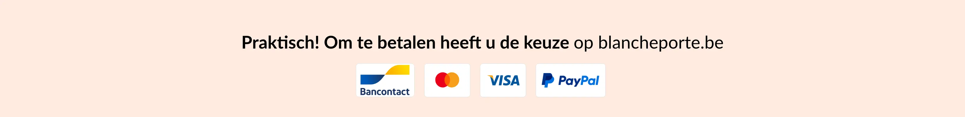 Geniet van veilig betalen met Bancontact.
