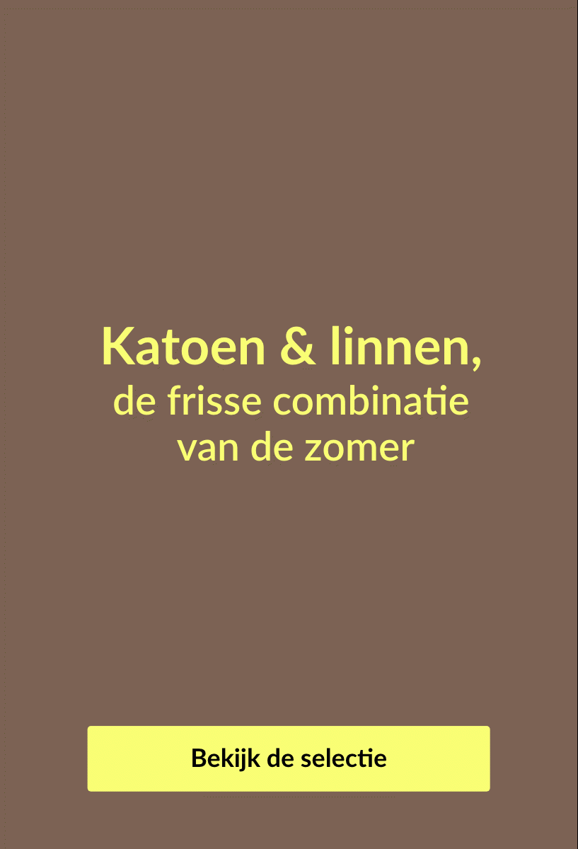 Katoen & linnen, de frisse combinatie van de zomer