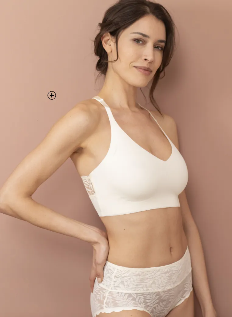 Brassière invisible avec dos dentelle, soutien-gorge sans armatures pour petite poitrine confortable et féminin | Blancheporte