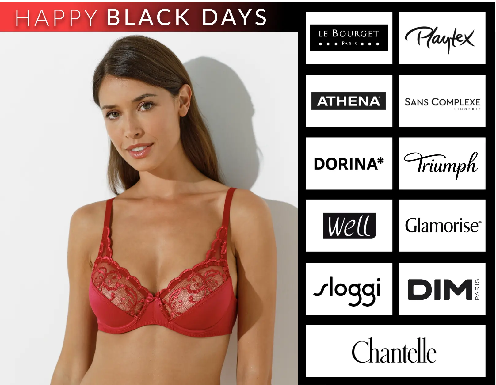 Happy Black Days: uw favoriete lingeriemerken tot 40% korting op de website