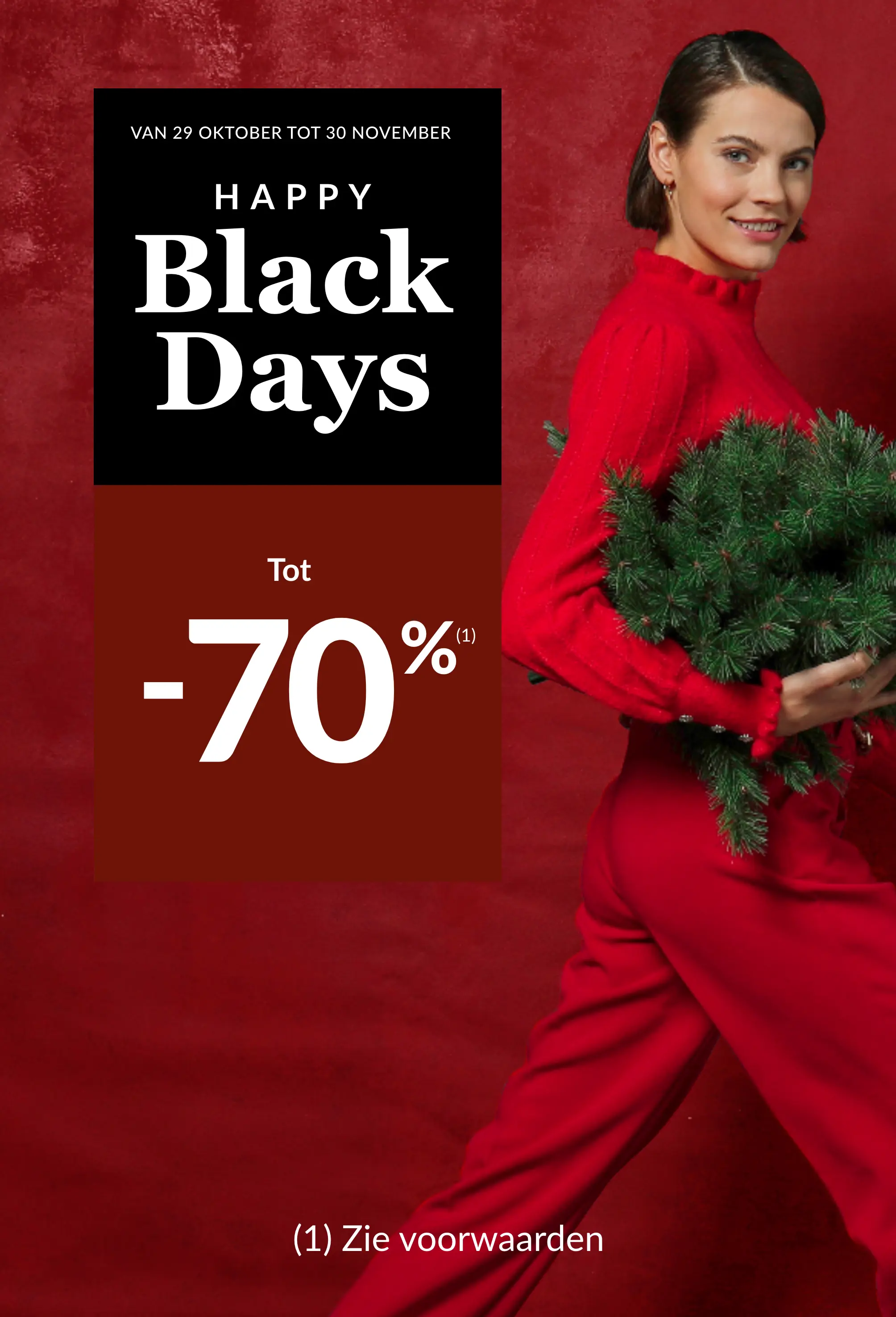 Happy Black Days: tot -70% korting op een selectie artikelen.
