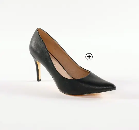 Escarpins femme noir en cuir pas cher | Blancheporte