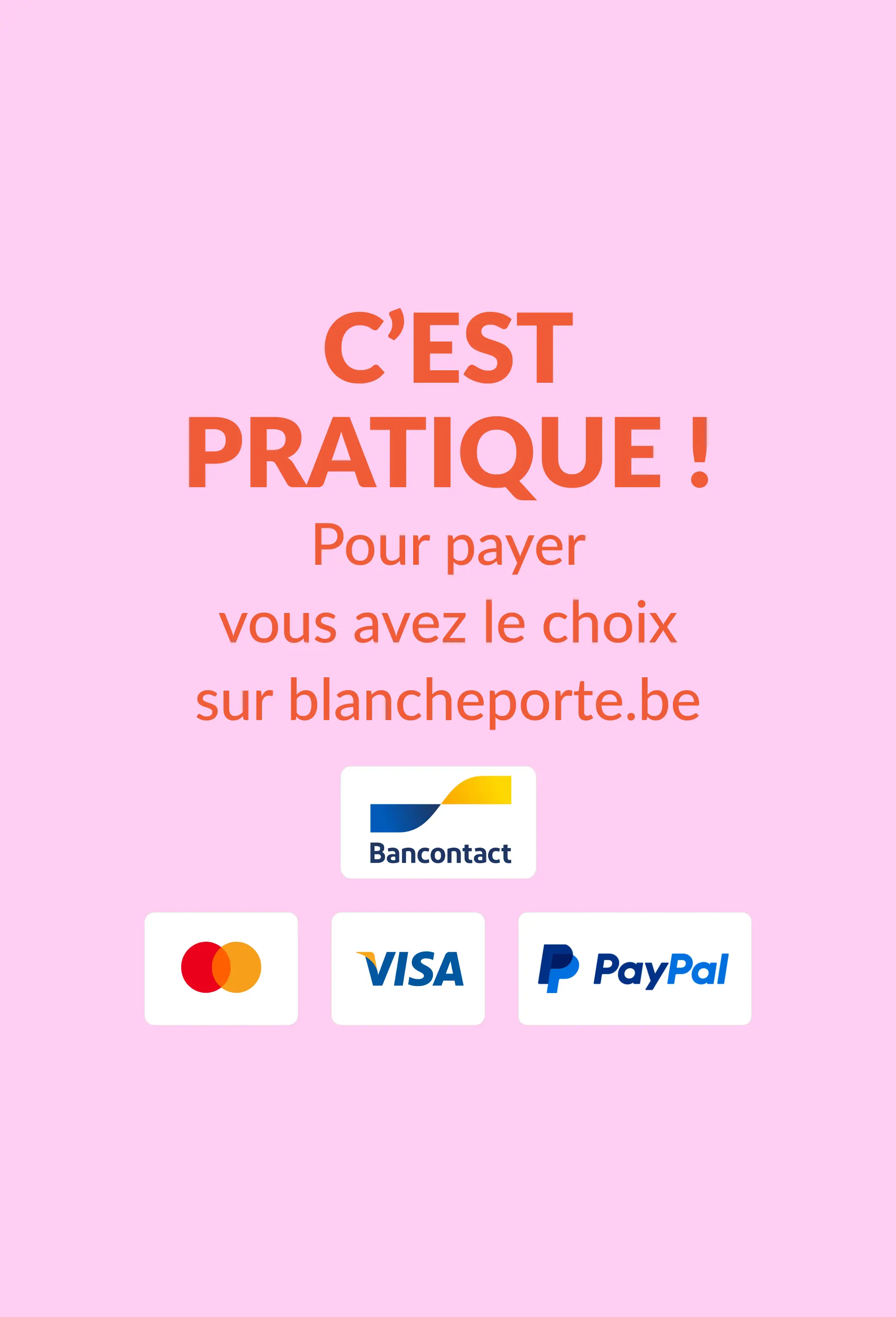 Profitez d'une multitude de moyens de paiement sécurisés pour vos achats chez Blancheporte