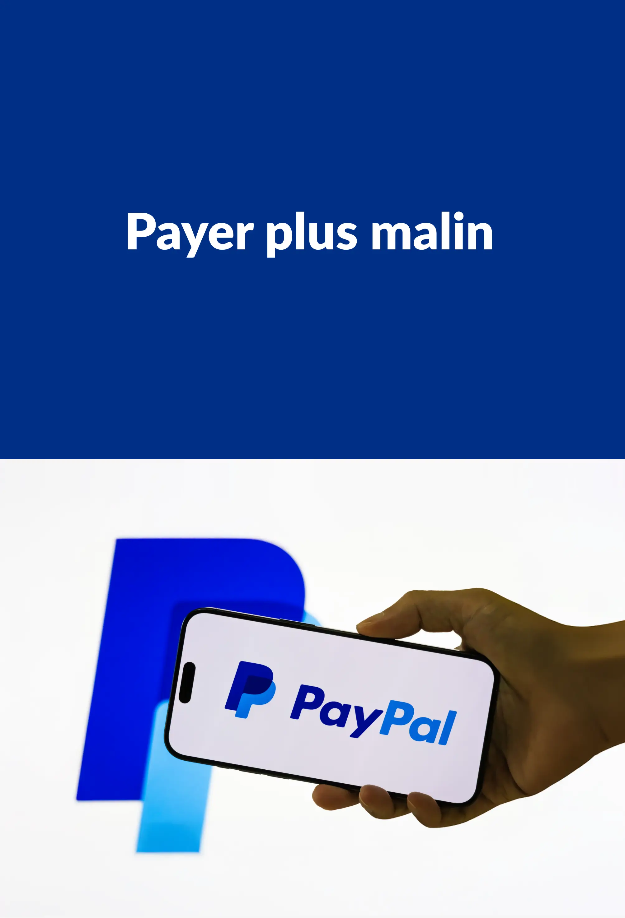Payer plus malin avec paypal sur Blancheporte.be