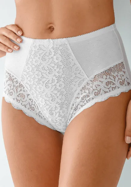 Culotte blanche forme boxer dentelle gainante - Blog Blancheporte