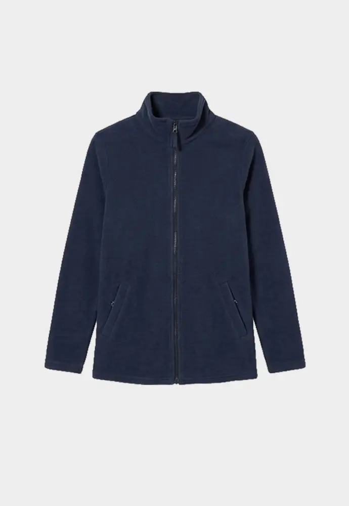 Fleece vest met lange mouwen van Blancheporte