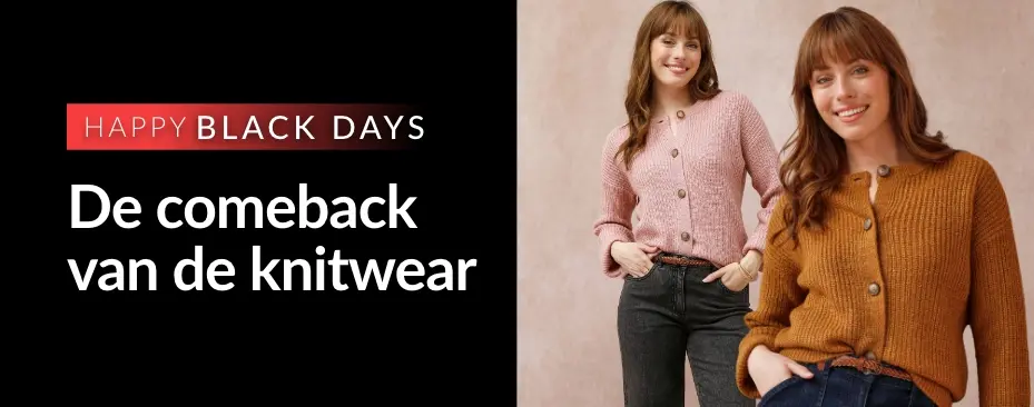Happy Black Days: profiteer van een ruime keuze aan breigoed voor dames en heren