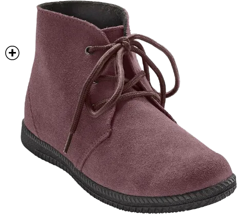 Bottines met veters voor dames in bruin splitleer, goedkoop | Blancheporte