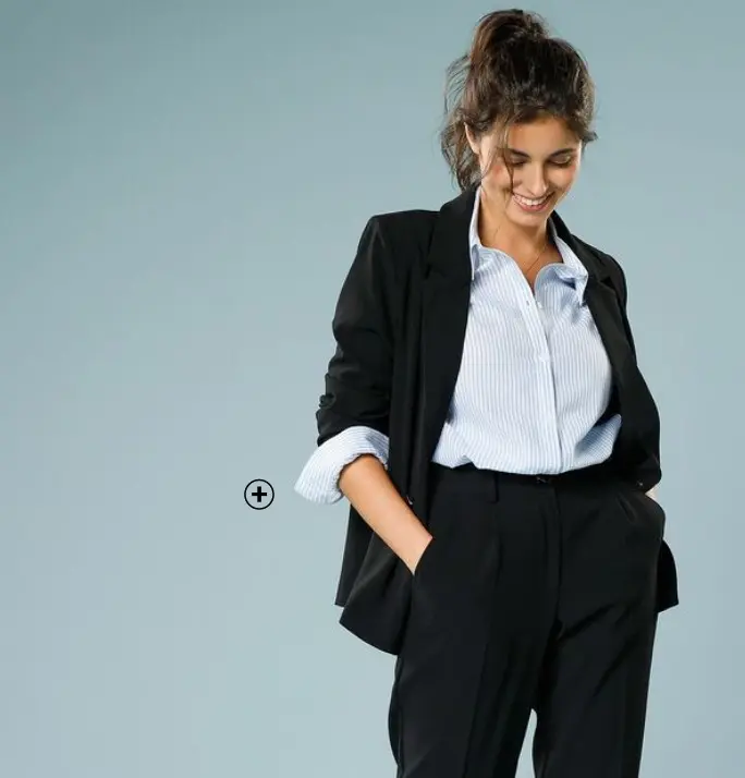 Veste blazer femme spéciale petite taille noir pas cher | Blancheporte