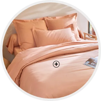 Parure de lit unie en polyester coton Colombine, parfaite pour comprendre comment choisir sa parure de lit alliant confort et entretien facile | Blog Blancheporte