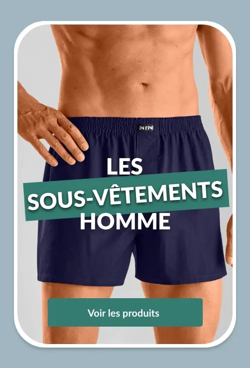 Une sélection de sous-vêtements pour les hommes