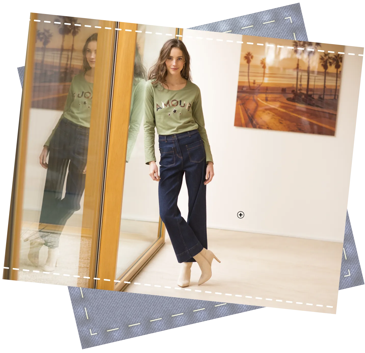 Stretch flare jeans voor dames, flatterende pasvorm voor vrouwen boven de 50 - Blancheporte