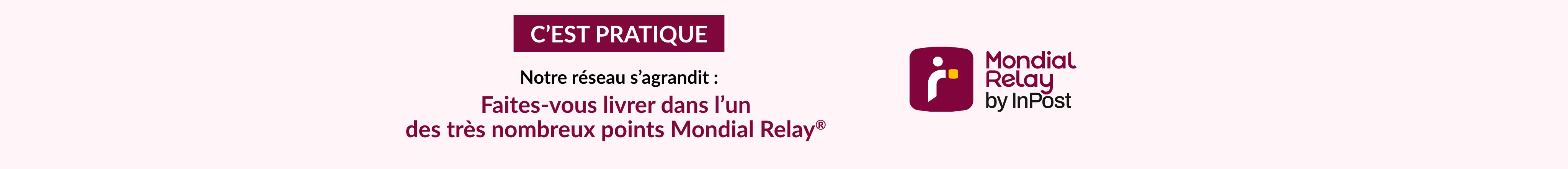 Profitez de la livraison avec Mondial Relay