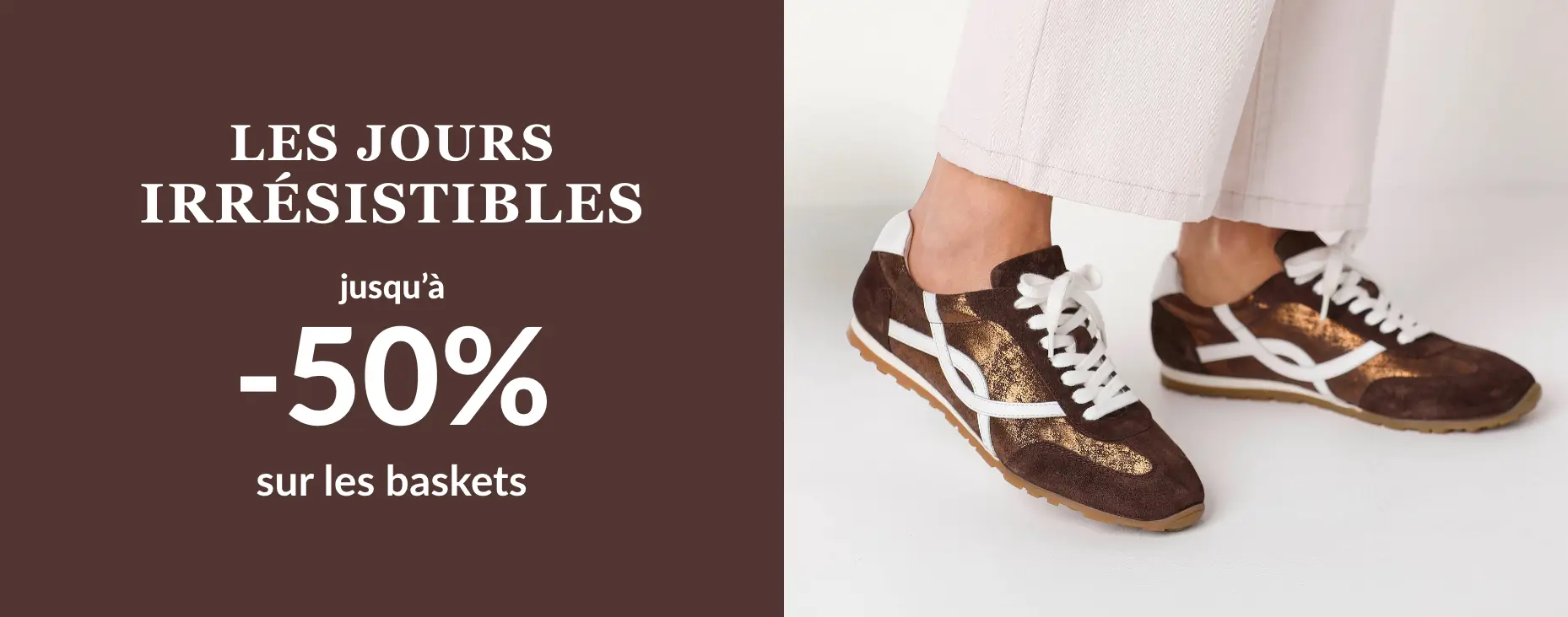 Les jours irrésistibles chez Blancheporte : jusqu'à -50% sur nos baskets 